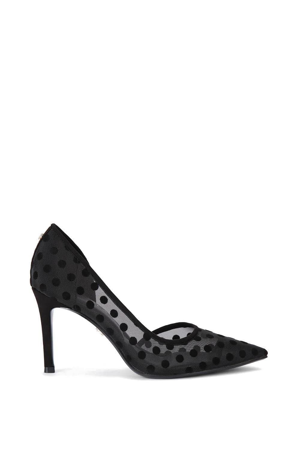Carvela Carvela Women's 'Positano D Orsay Polka' Fabric Heels in Black