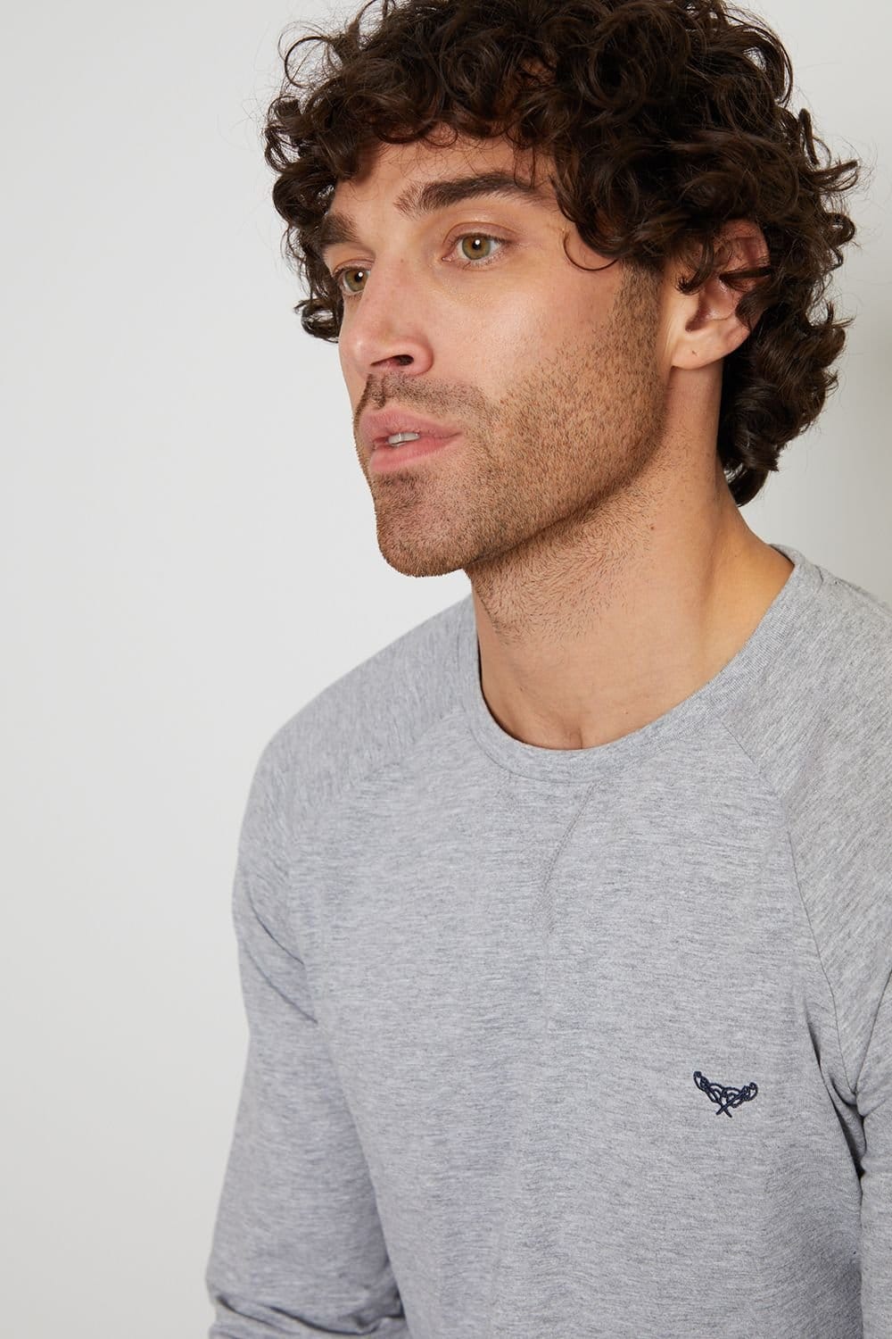 Threadbare Threadbare Men's 'Idris' Cotton Rich Pyjama Set in Grey - 4