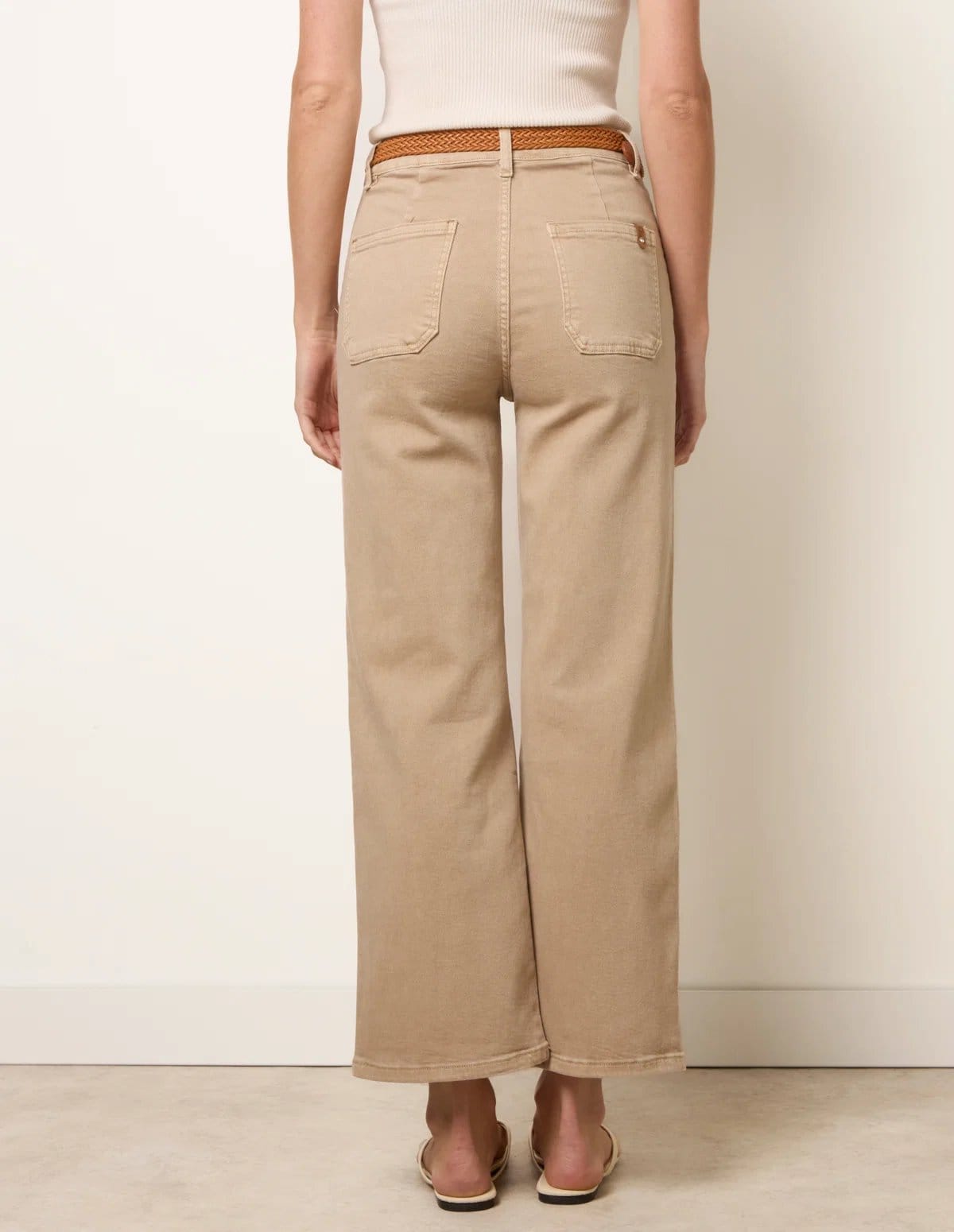 Blue Vanilla Belted Wide Leg Jeans - 4