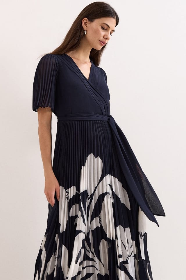 Phase Eight Phase Eight Women's Abigail Wrap Dress in Dark Navy - 3