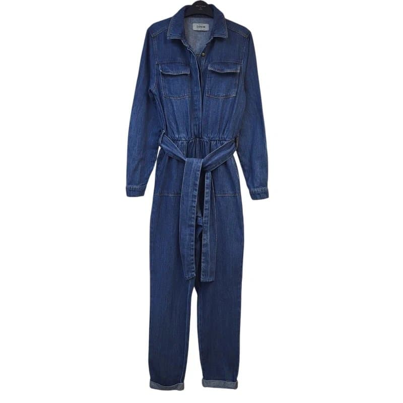 New Look New Look Blue Coveralls  Tapered Leg Jumpsuit Women's UK Size 8 W26 L28