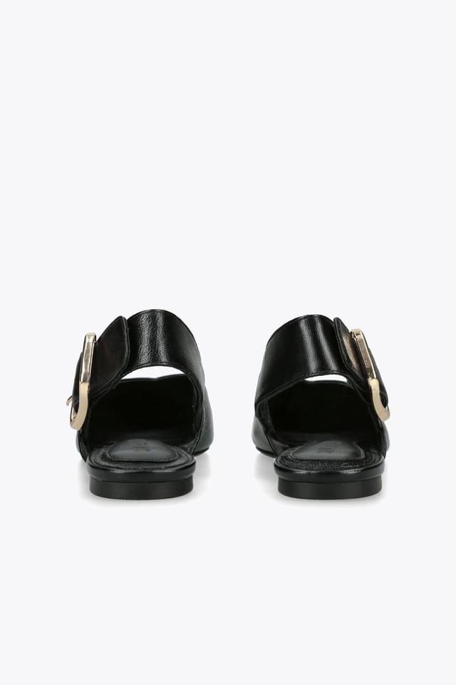Steve Madden STEVE MADDEN Women's 'Shay Black' Leather Flats in Black - 3
