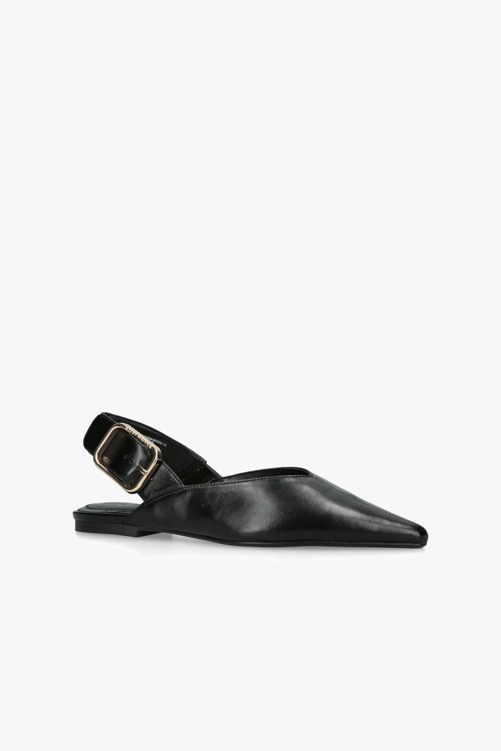 Steve Madden STEVE MADDEN Women's 'Shay Black' Leather Flats in Black - 4