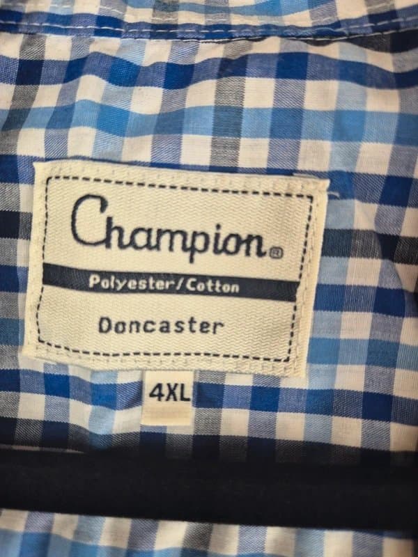 Champion Champion Doncaster mens checked shirt size 4xl