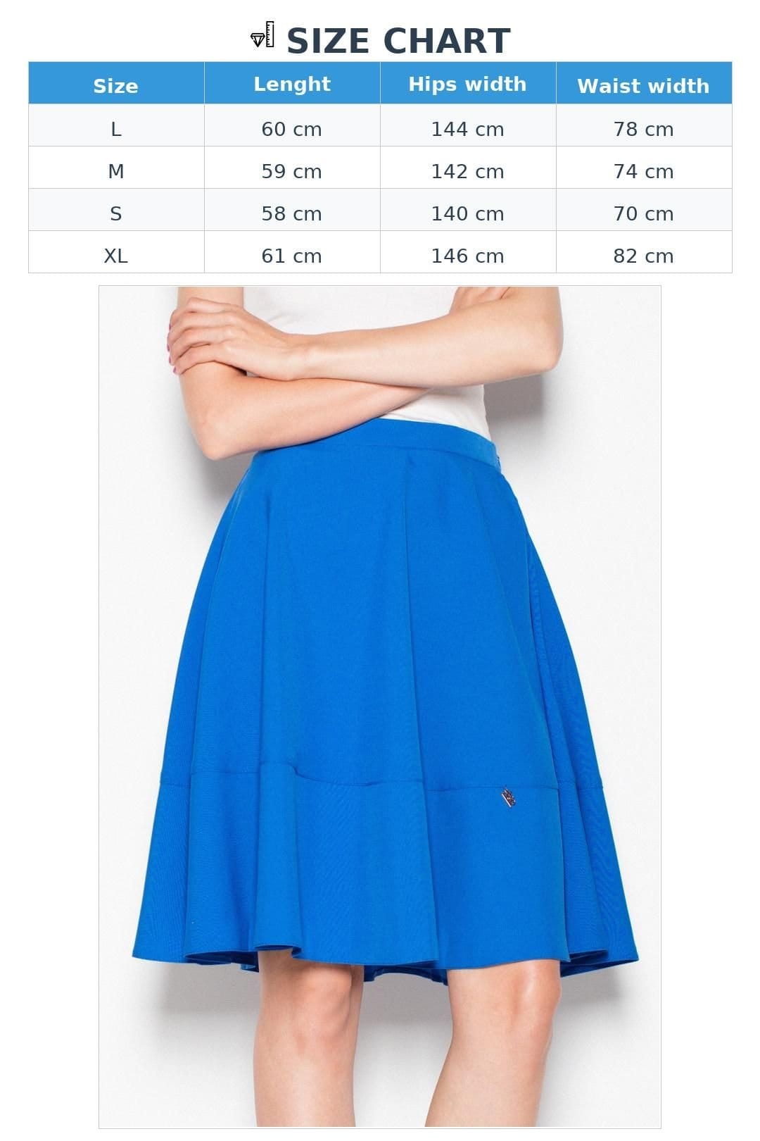 Love Lace Love Lace Women's Wide Belt Hip Cut Pleated Skirt in Blue - 4