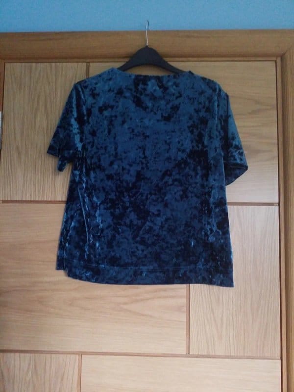 New Look Teal Velvet Feel T-Shirt