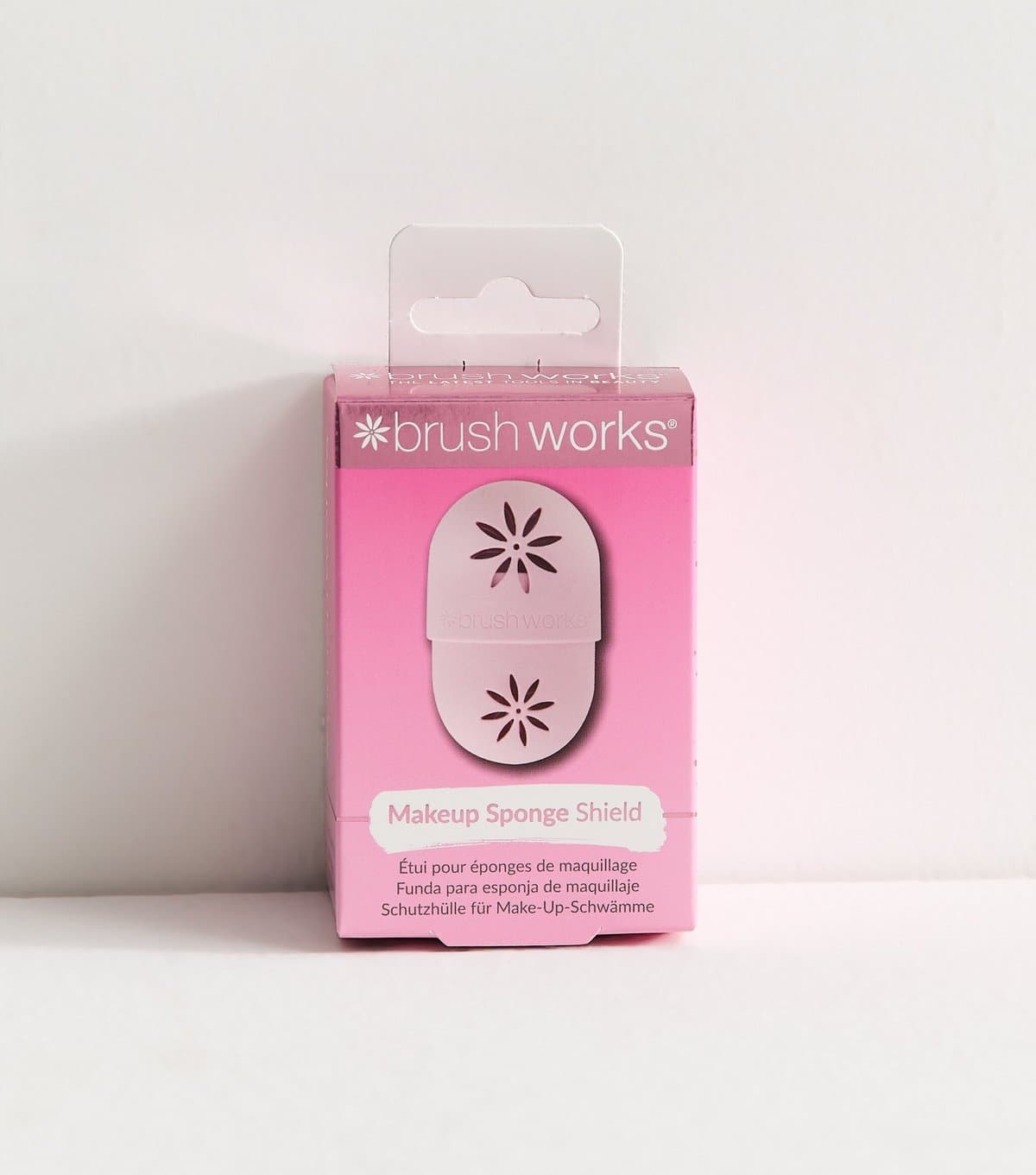 Brushworks Pink Makeup Sponge Shield Brushworks New Look