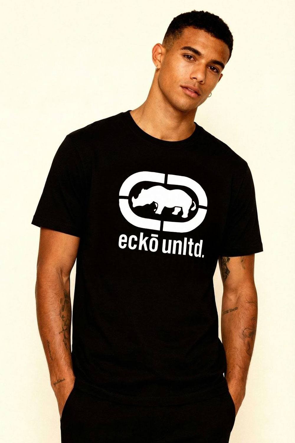 Ecko Untld. Ecko Untld. Men's Epic Logo T-Shirt in Black - 3