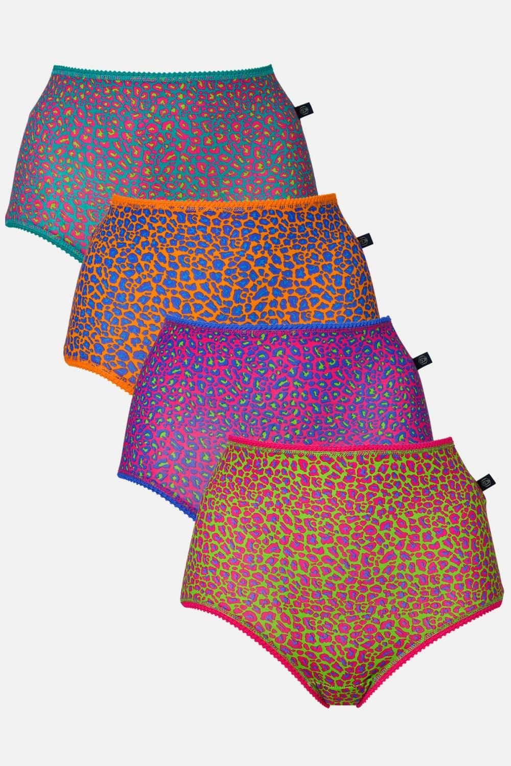 British Boxers British Boxers Women's Pack of Four "Wild Cat" Full Briefs