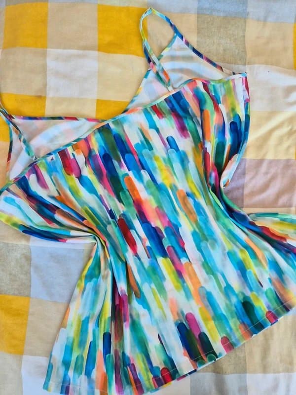 Never Fully Dressed Never Fully Dressed abstract multicolour cami top UK 24 colourful floaty summer holiday festival