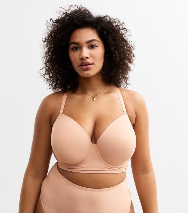 New Look Women's Plus Size Tan Smooth Multiway Padded Bra Curves New Look - 3
