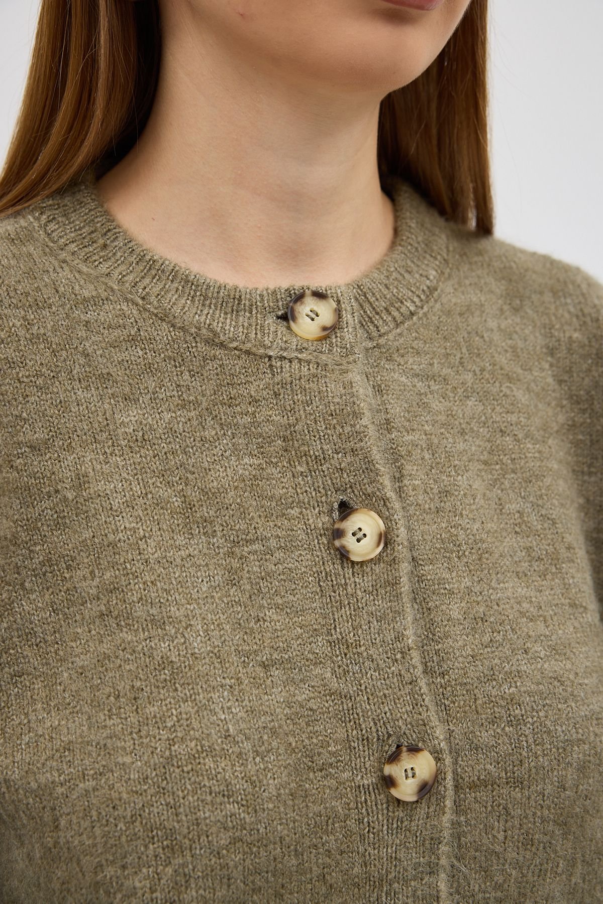 Dexia Dexia Women's Sophisticated Cardigan with Effortless Style in Khaki - 4