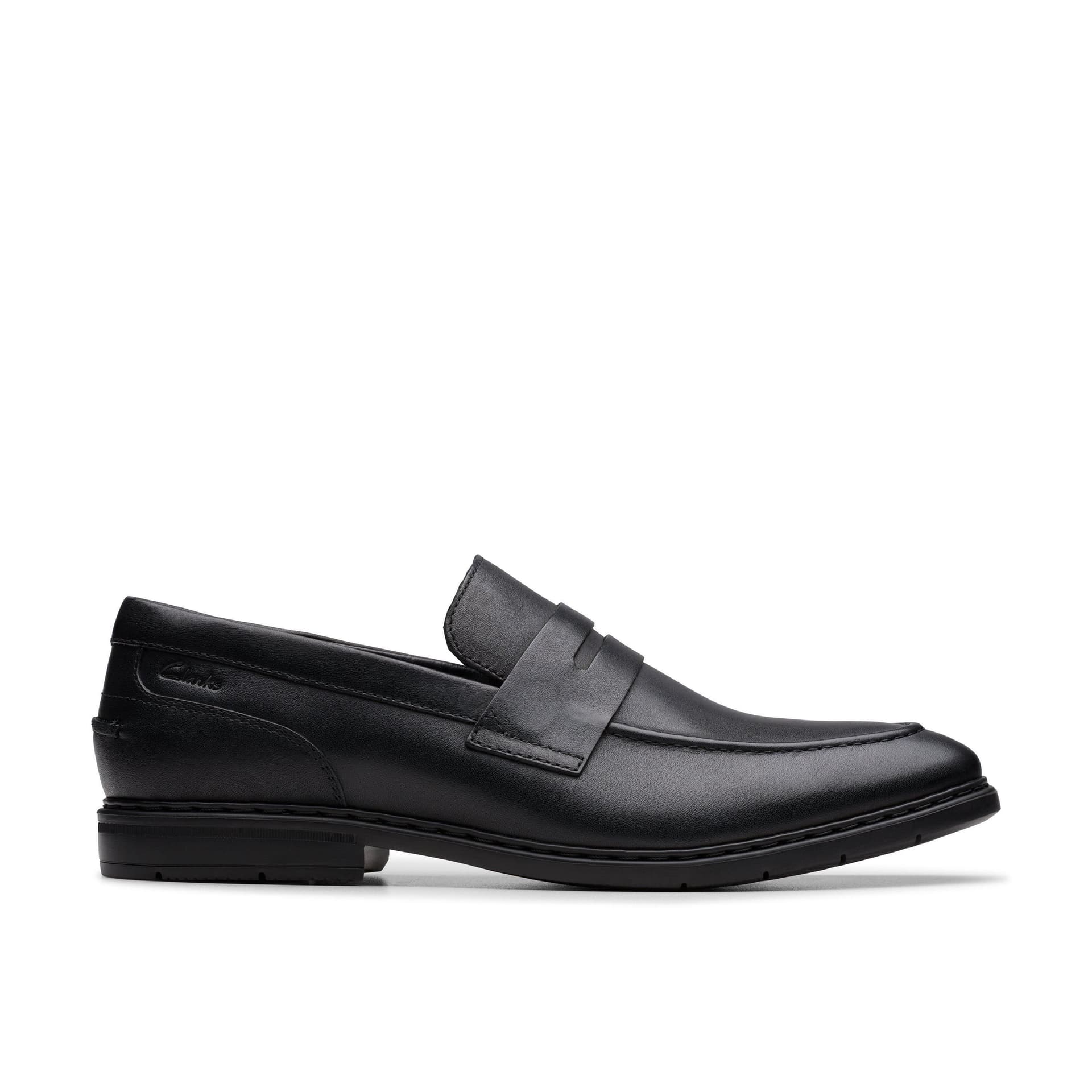 Clarks Clarks Men's Banbury Lo Black Leather Slip Ons