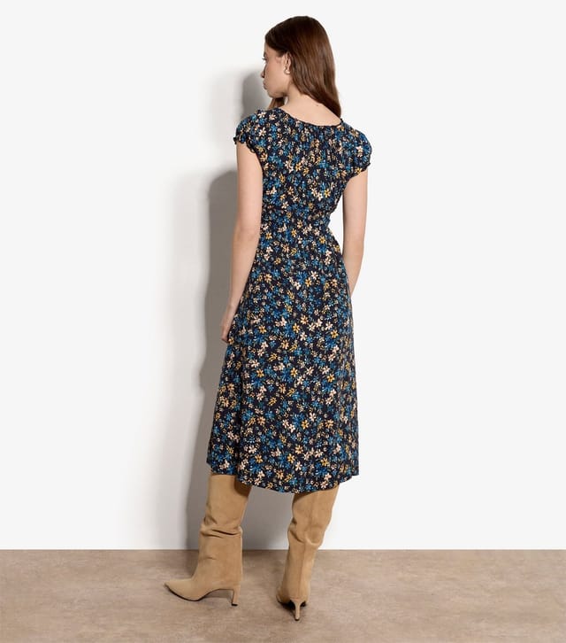 Apricot Women's Blue Ditsy Print Midi Dress Apricot New Look - 3