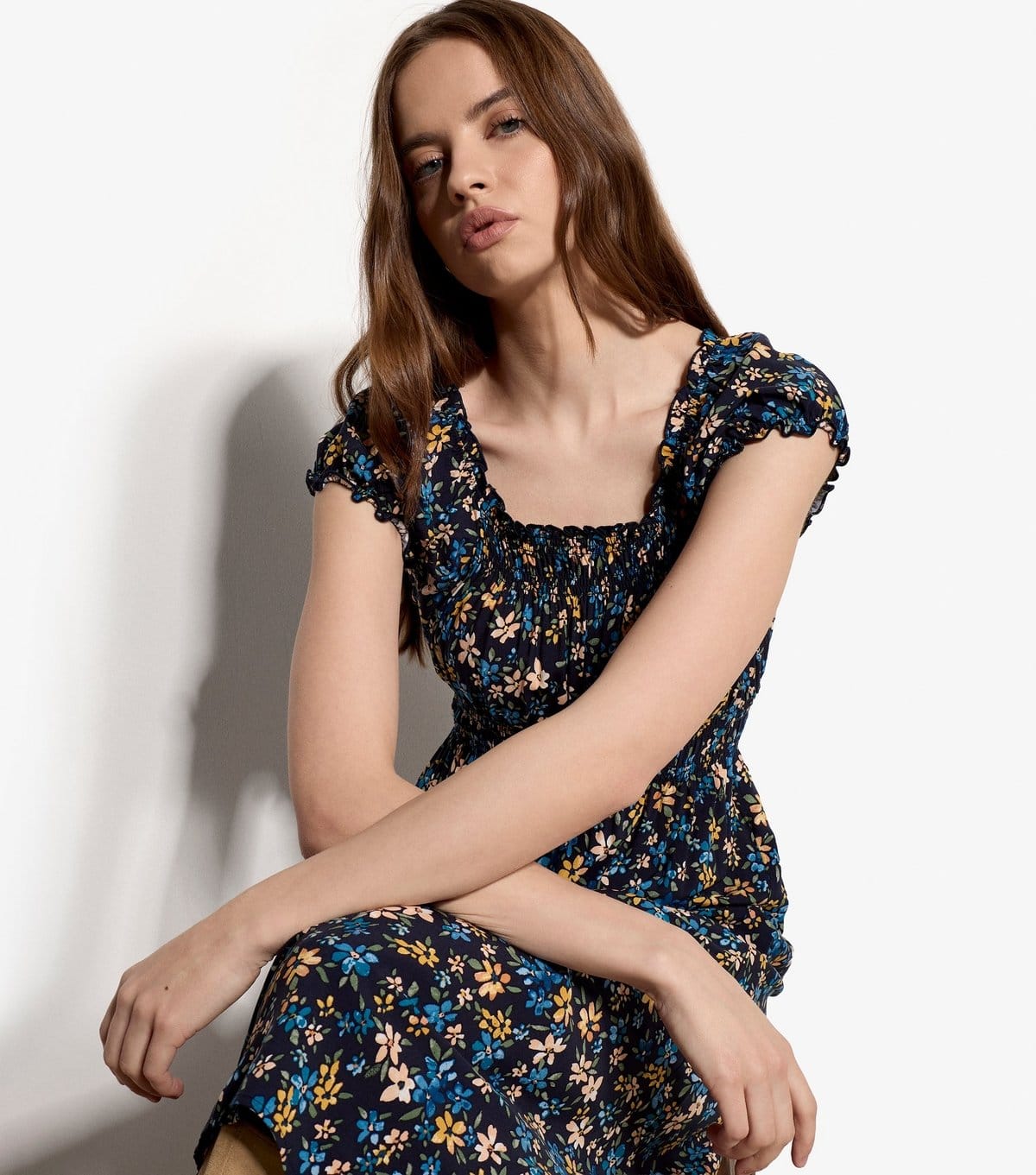Apricot Women's Blue Ditsy Print Midi Dress Apricot New Look - 4