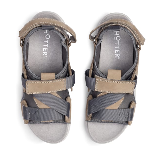 Hotter Hotter Women's Wide Fit 'Pursue' Sandals in Light Tan - 3