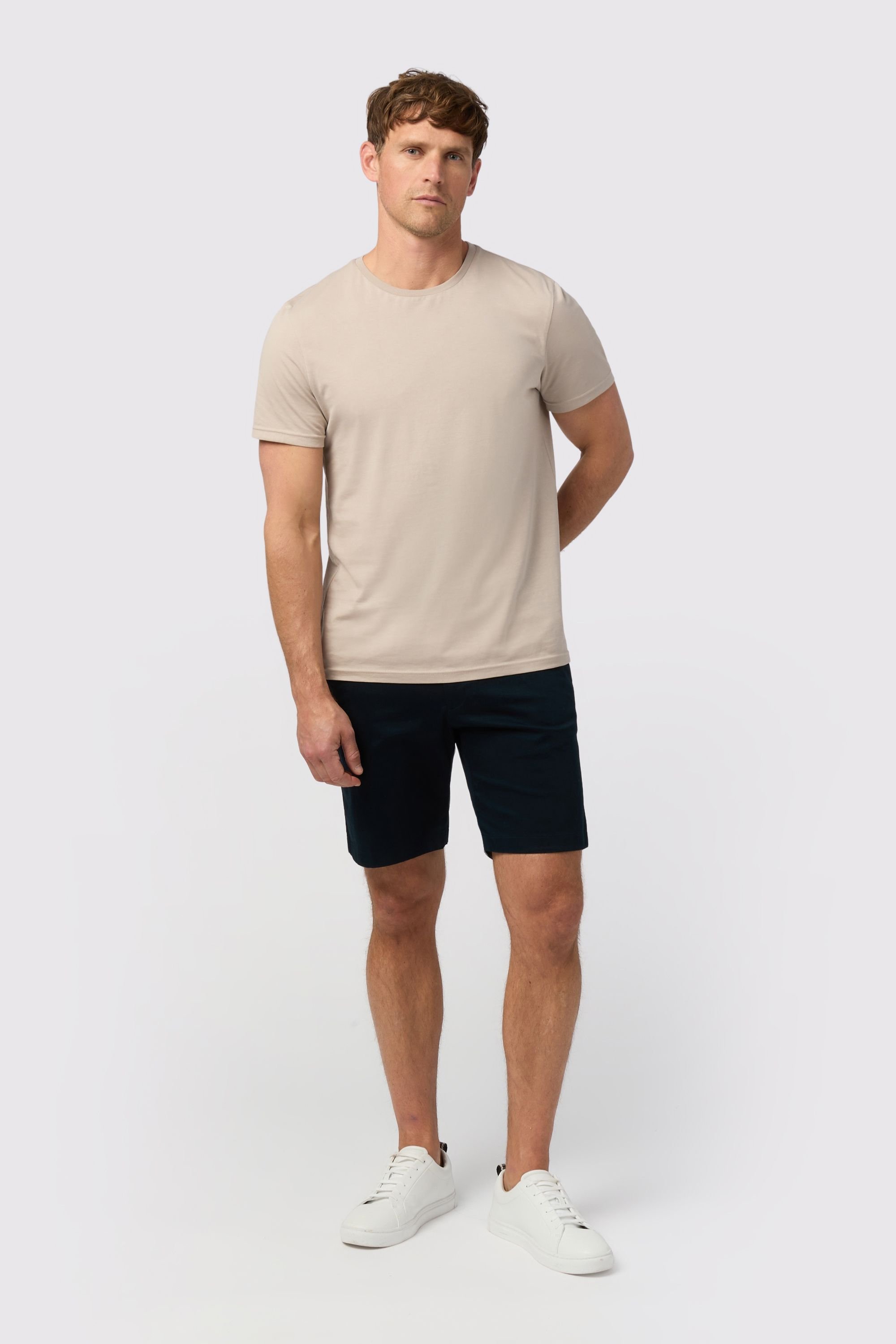 Melka Melka Men's Crew Neck T-Shirt in Beige - 2