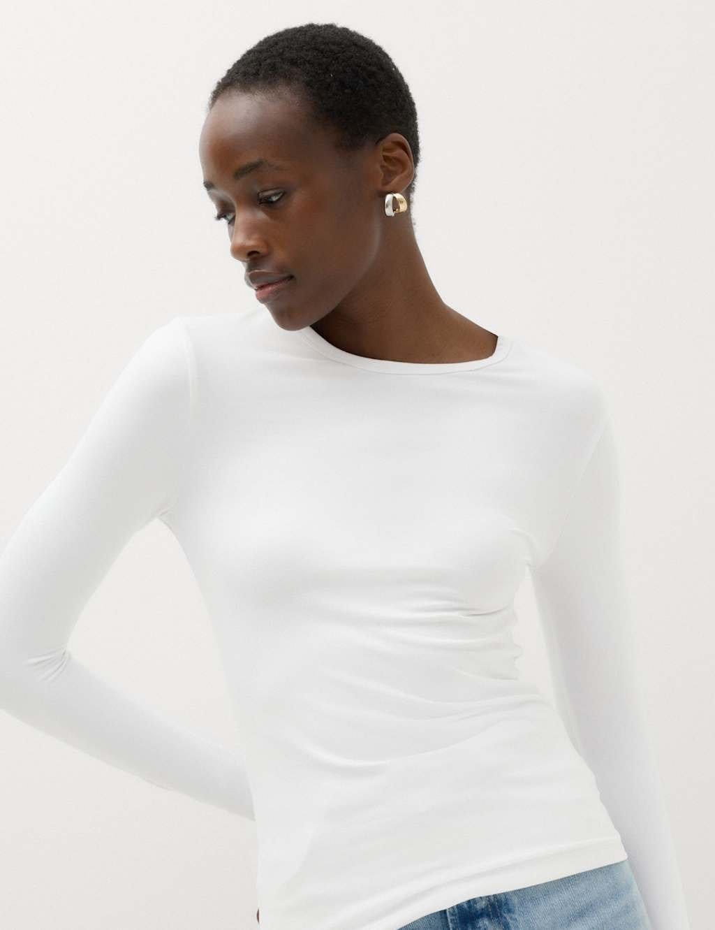 Marks & Spencer M&S Soft Touch Top Soft White - 1
