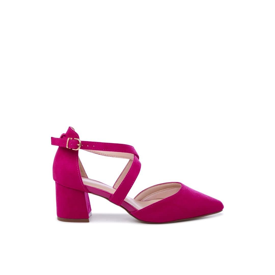 Paradox London Paradox London Fuchsia Micro Suede Court Shoe