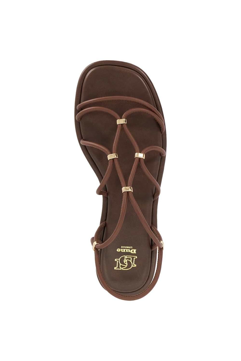 Dune London Dune London Women's 'Leola' Leather Sandals in Brown - 4