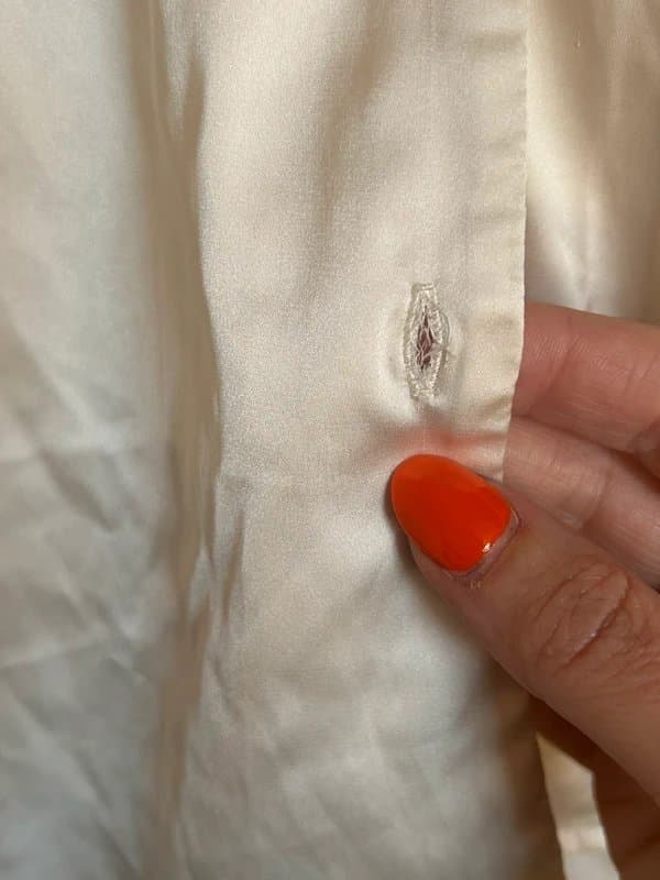 Never Fully Dressed Satin-look shirt/blouse with optional tie