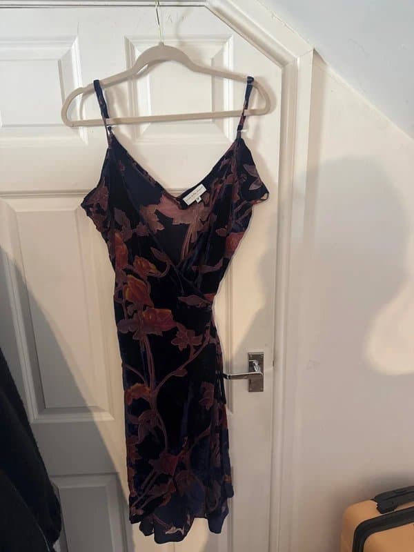 Never Fully Dressed Never fully dressed velvet wrap dress