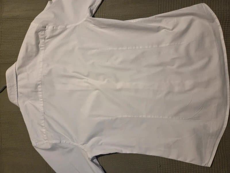 New Look Men's New Look White Long Sleeve Shirt - Muscle Fit (Size L)