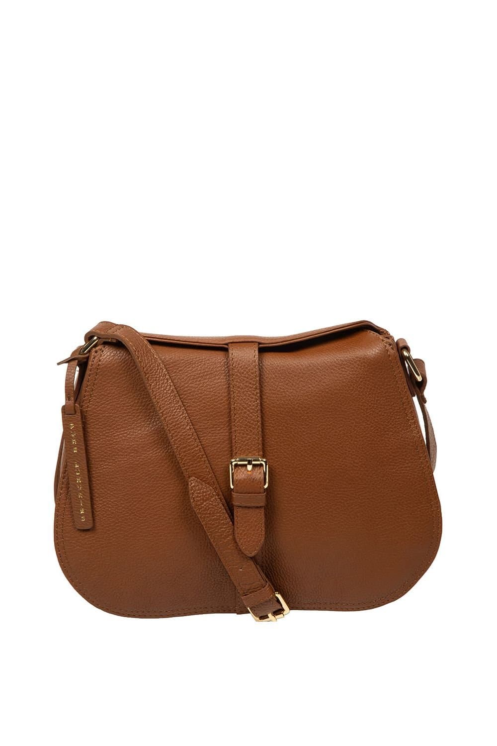 Pure Luxuries London Pure Luxuries London Tan Suede Cross Body Bag