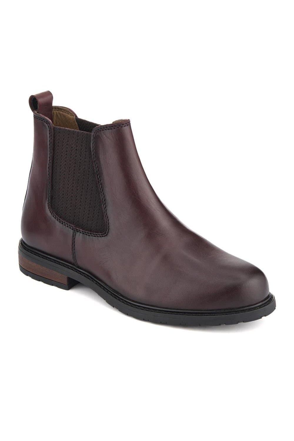Jones Bootmaker Jones Bootmaker Women's Mayah Leather Chelsea Boots in Burgundy
