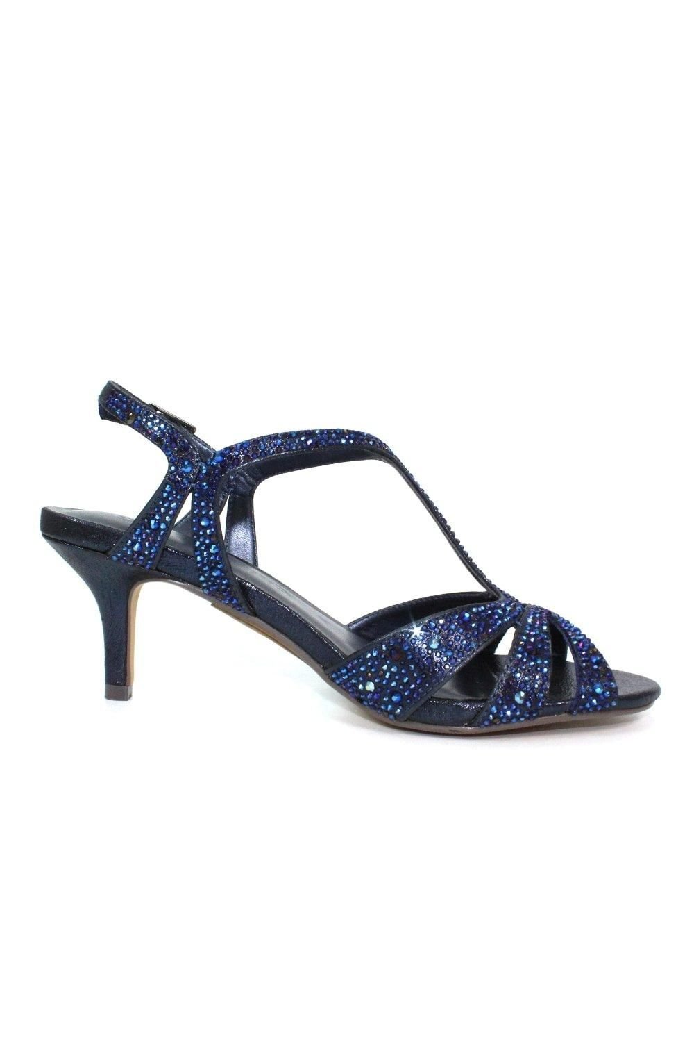 Lunar Lunar Women's Francie Wide Sandals in Navy - 4