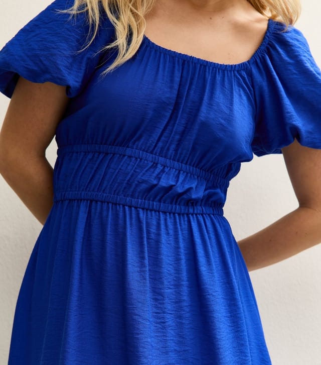 New Look Women's Bright Blue Milkmaid Midi Dress New Look - 2