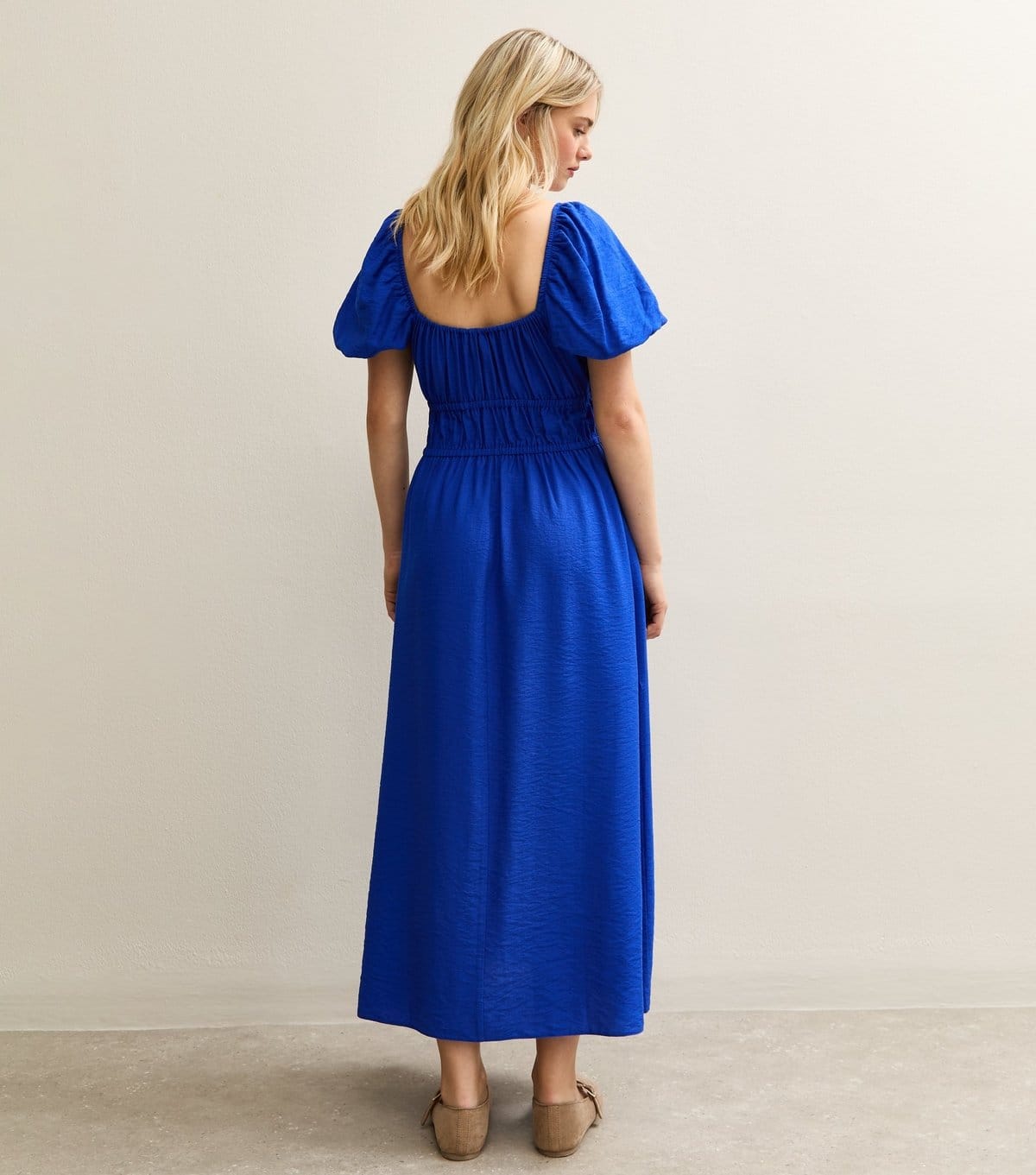 New Look Women's Bright Blue Milkmaid Midi Dress New Look - 4