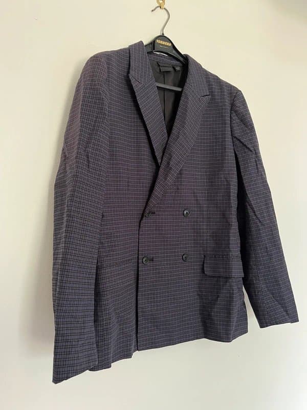 ASOS ASOS Men’s 2-Piece Double Breasted Check Suit | Jacket M, Trousers 32W 30L