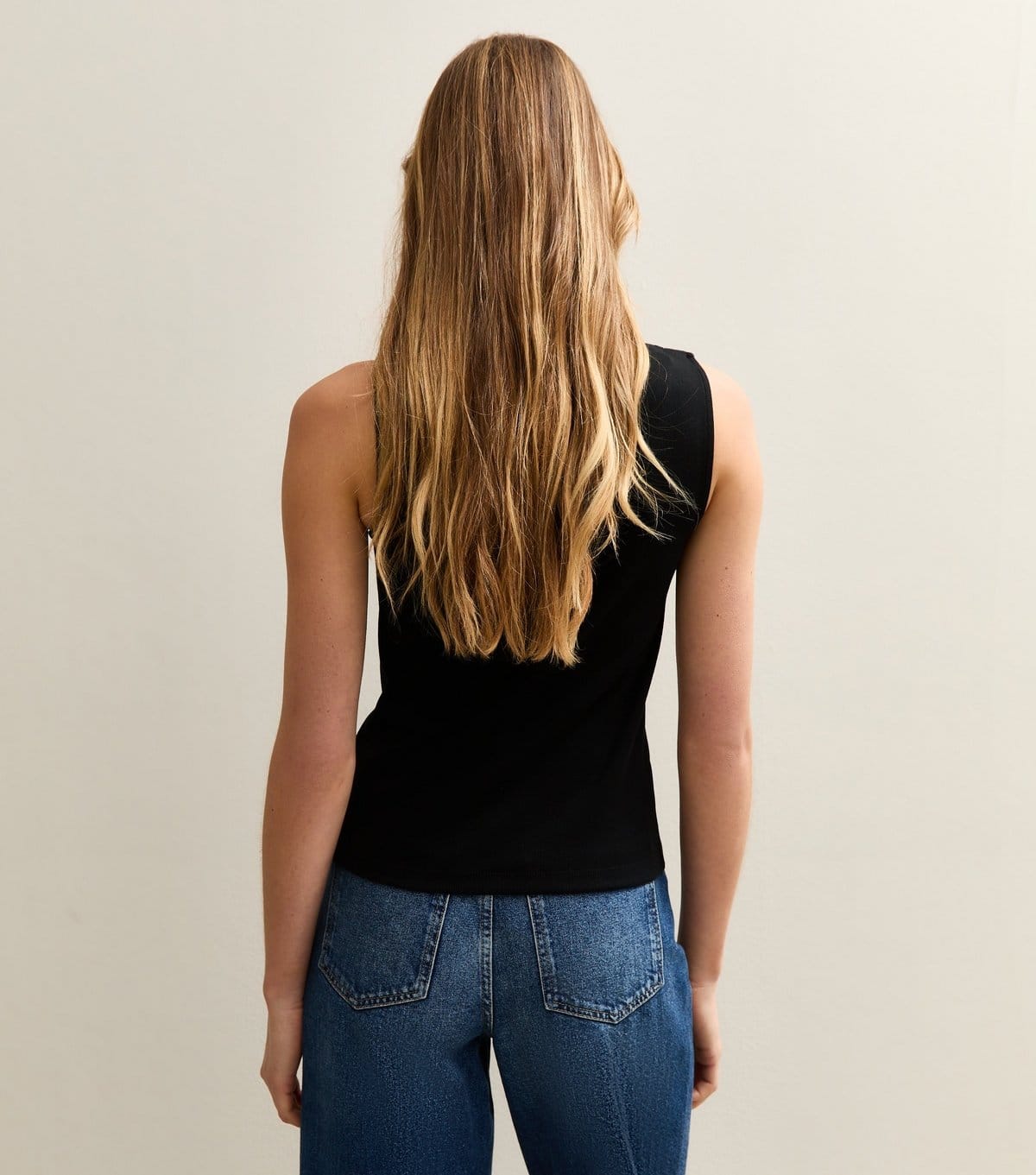 New Look Women's Black Button Through Tank Top New Look - 4