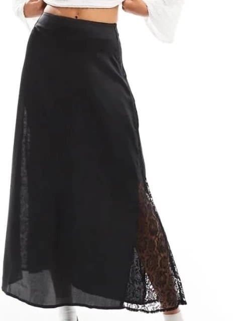 ASOS Long silk skirt
