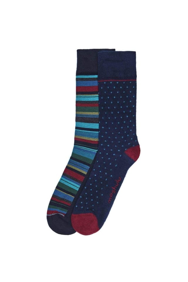 Moshulu Moshulu Men's 'Clamber Sock Box' Sock Gift Box in Navy - 2