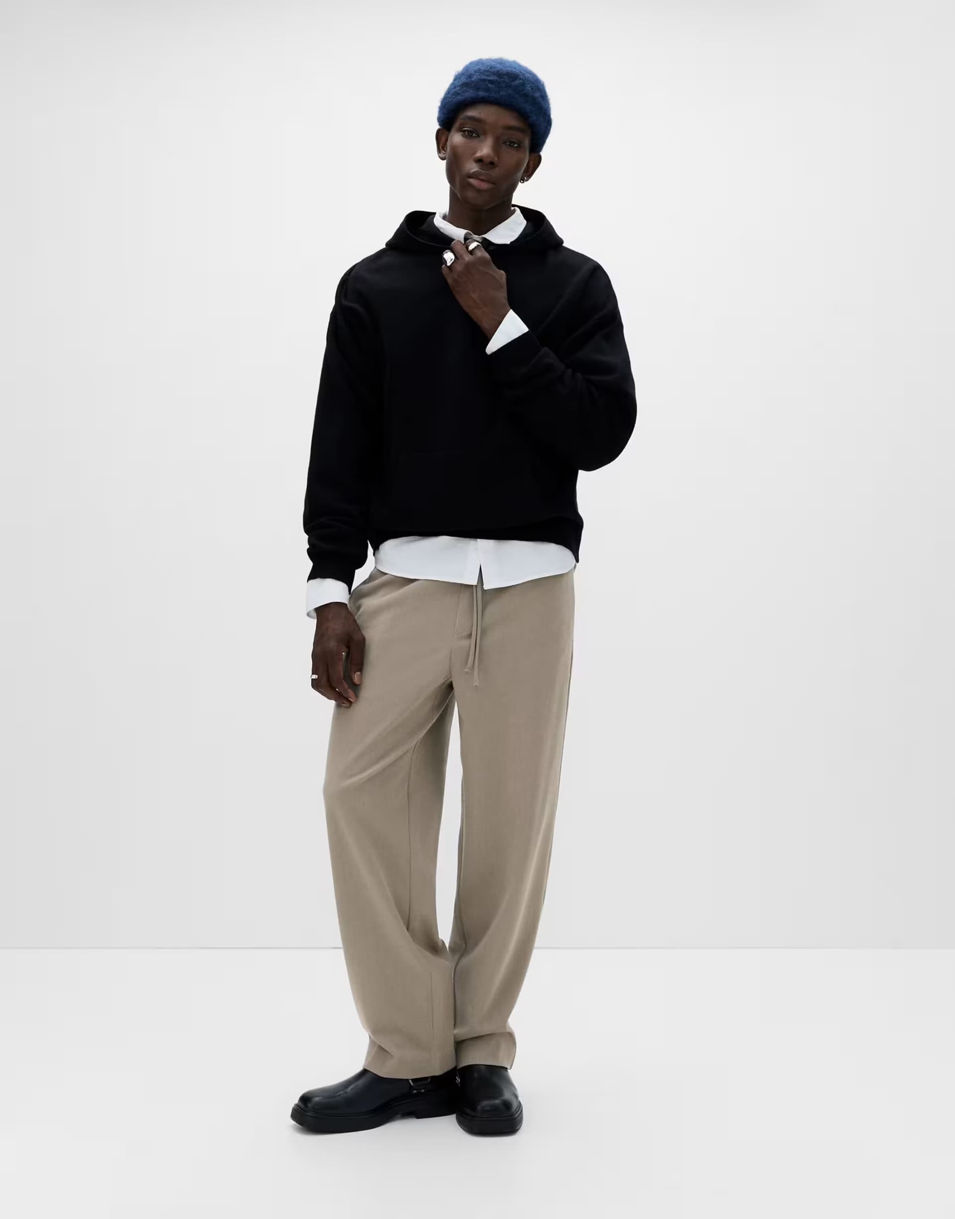 ASOS Pull&Bear Tailored fit joggers in taupe