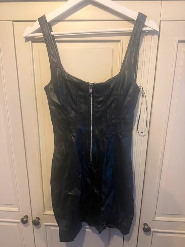 Bershka Bershka faux leather dress