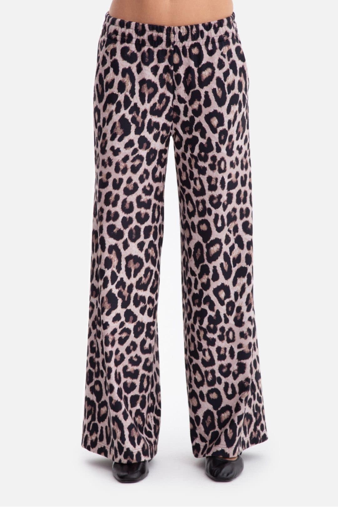 Love Lace Love Lace Women's Brushed Knit Wide Leg Print Trousers