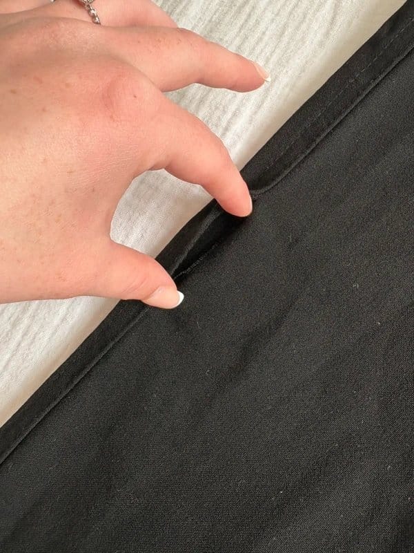 Bershka Black Wide Leg Trousers
