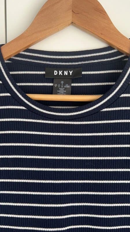 DKNY Dkny ladies navy stripe dress