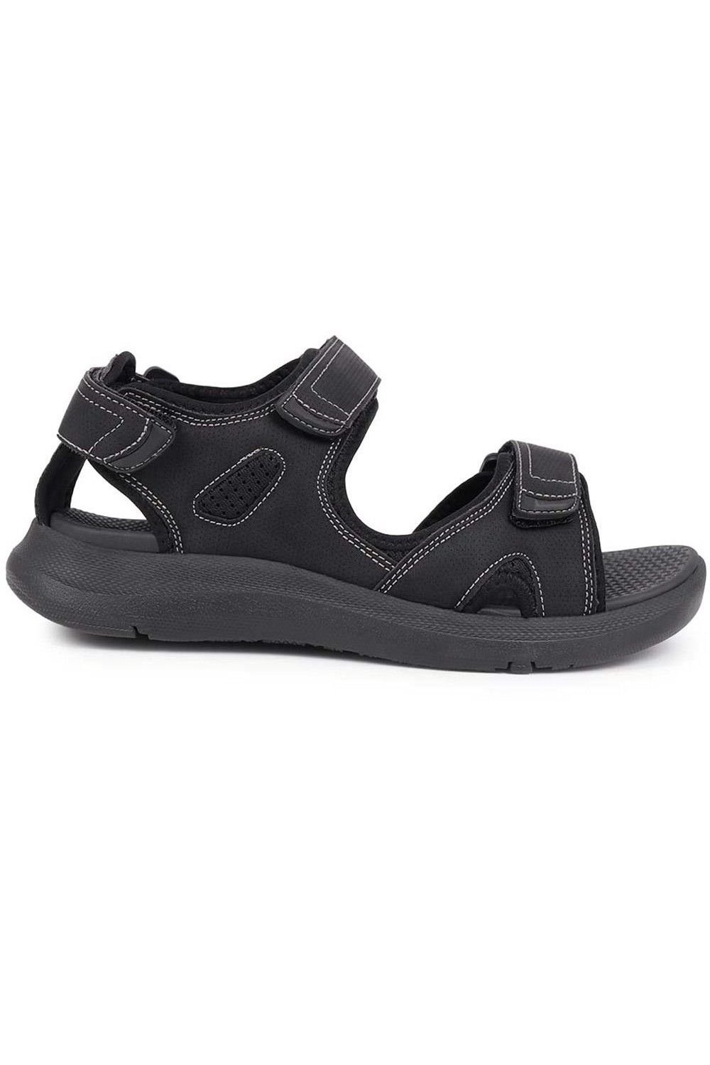 Pavers Pavers Men's Touch-Fasten Sandals in Black - 2