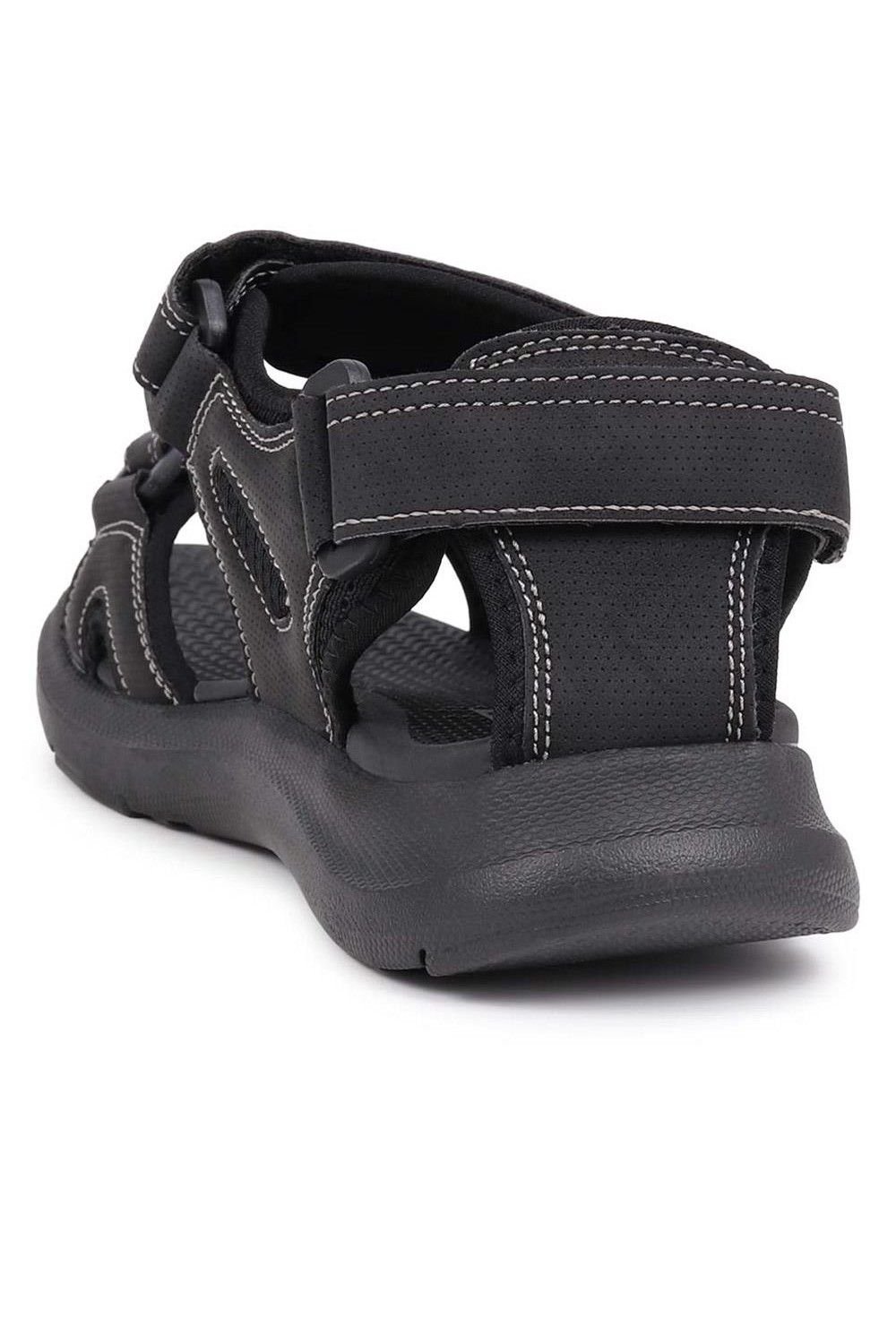 Pavers Pavers Men's Touch-Fasten Sandals in Black - 3