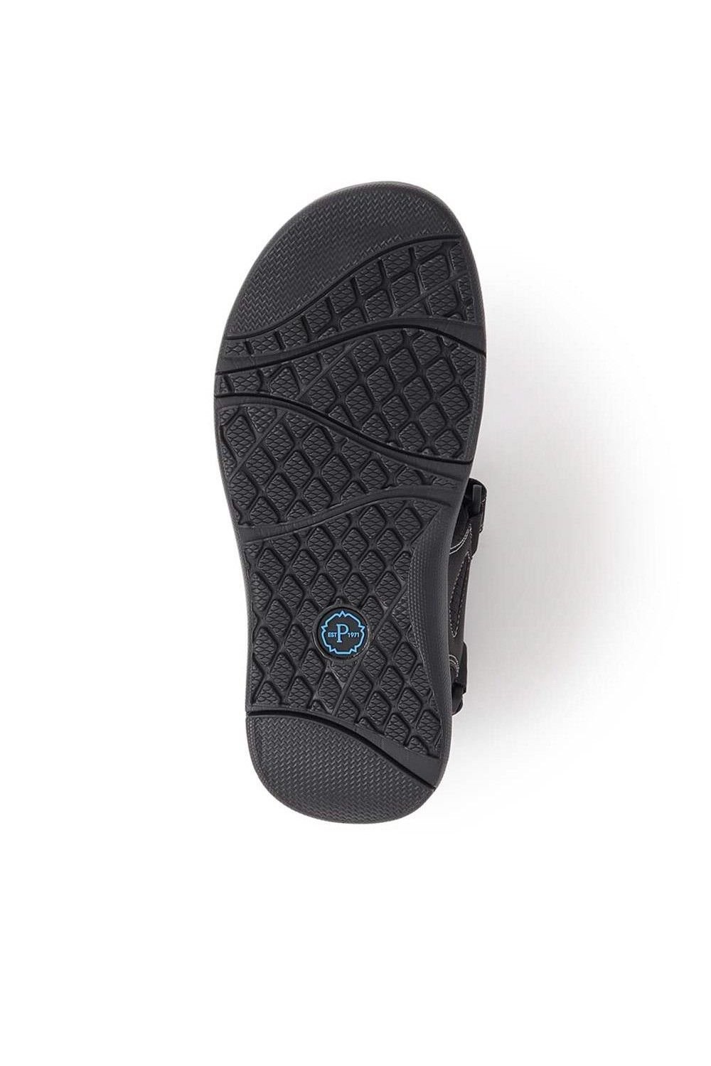 Pavers Pavers Men's Touch-Fasten Sandals in Black - 4