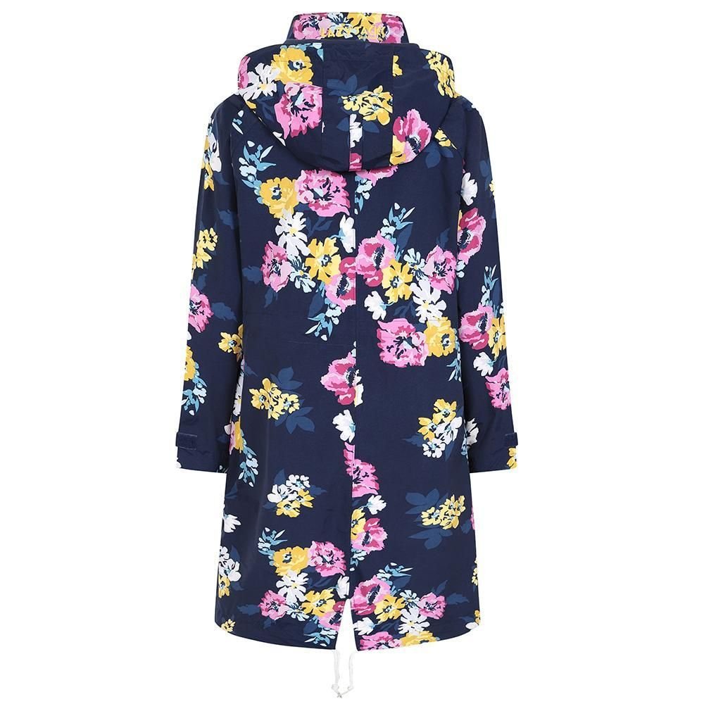 Lazy Jacks Lazy Jacks Women's Long Length Waterproof Jacket in Navy - 4