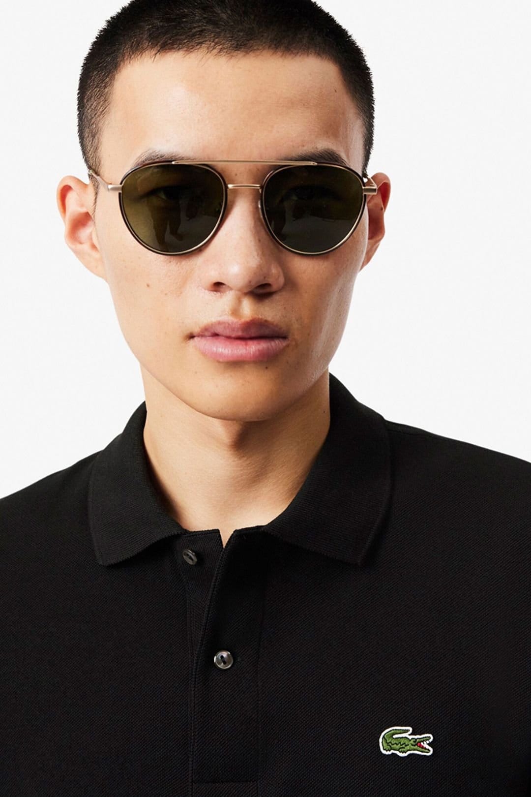 Lacoste Lacoste Men's L1212 Long Sleeve Polo Shirt Black - 4
