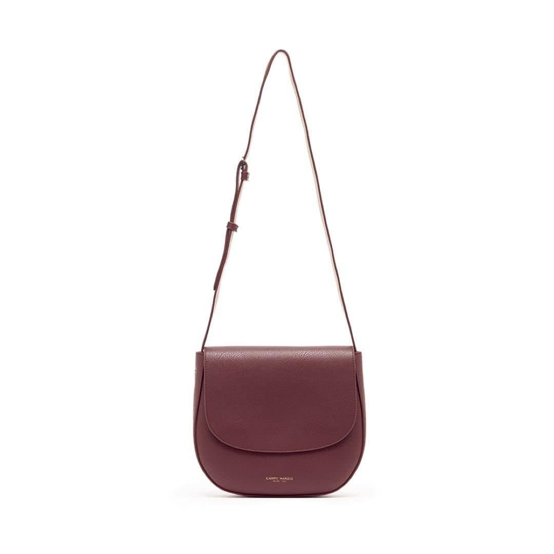 Campo Marzio Campo Marzio Plum Leather Saddle Bag