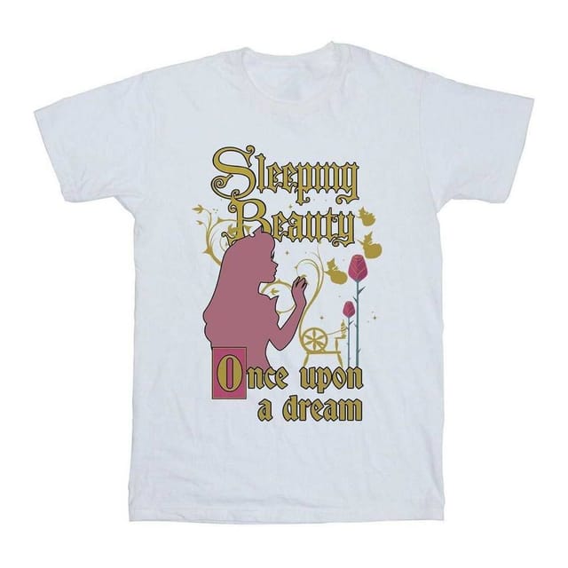 Sleeping Beauty Sleeping Beauty Men's Once Upon A Dream T-Shirt in White - 2