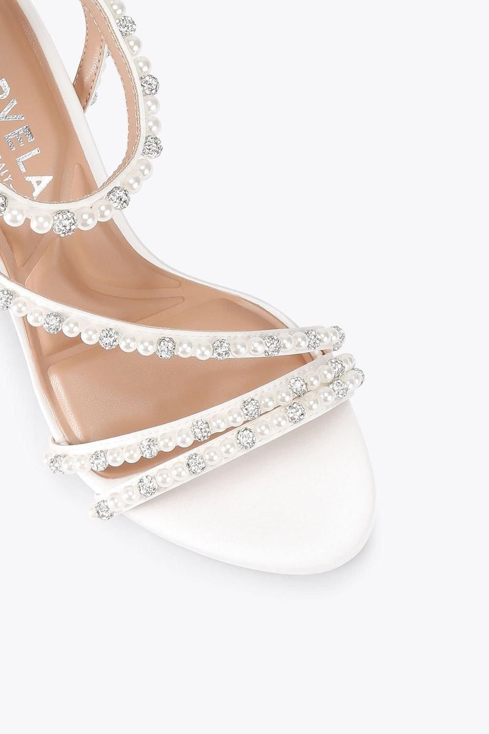 Carvela Carvela Women's 'Felice' Satin Heels in White - 4