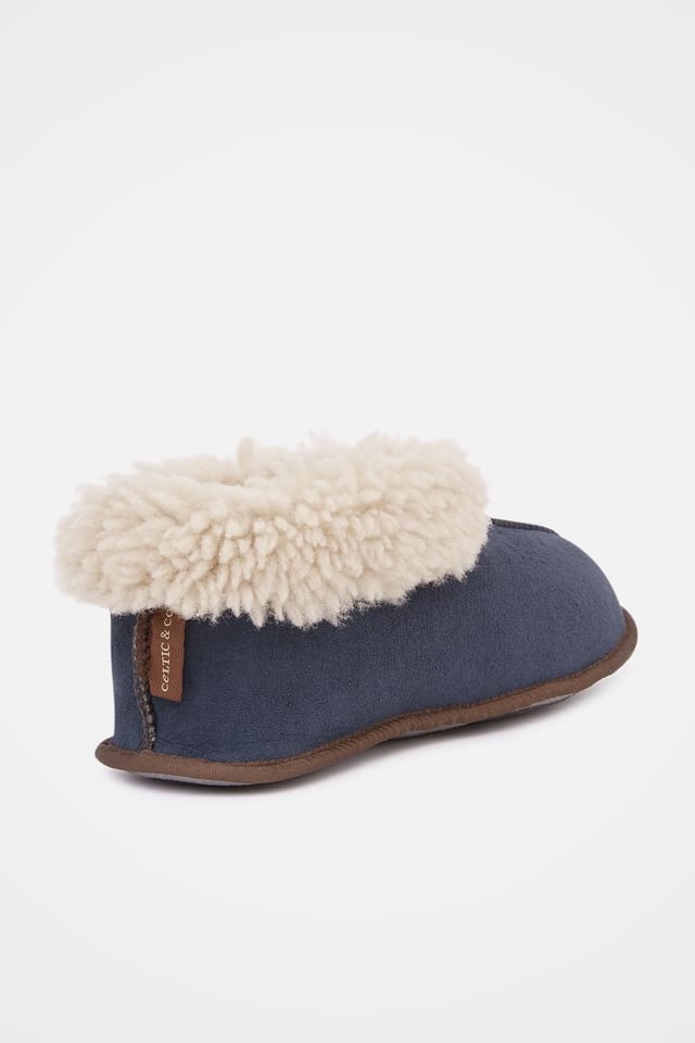Celtic & Co Celtic & Co Women's Soft Sole Bootee Slipper in Mid Navy - 2